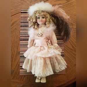 LIMITED EDITION Little Ladies Victorian Collectible Porcelain Doll (No Case)